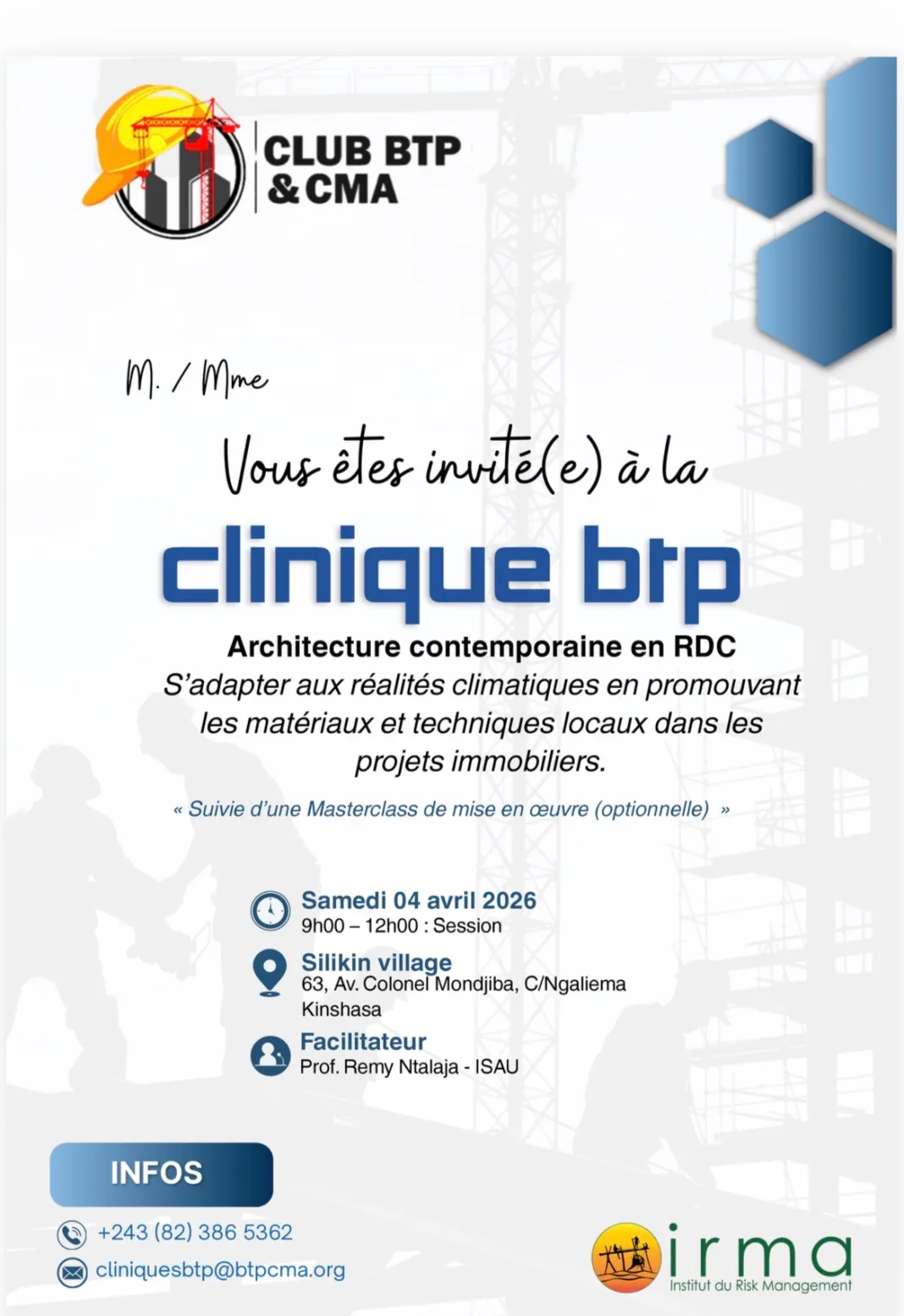 Photo Clinique BTP : repenser l’architecture contemporaine en RDC face aux réalités climatiques